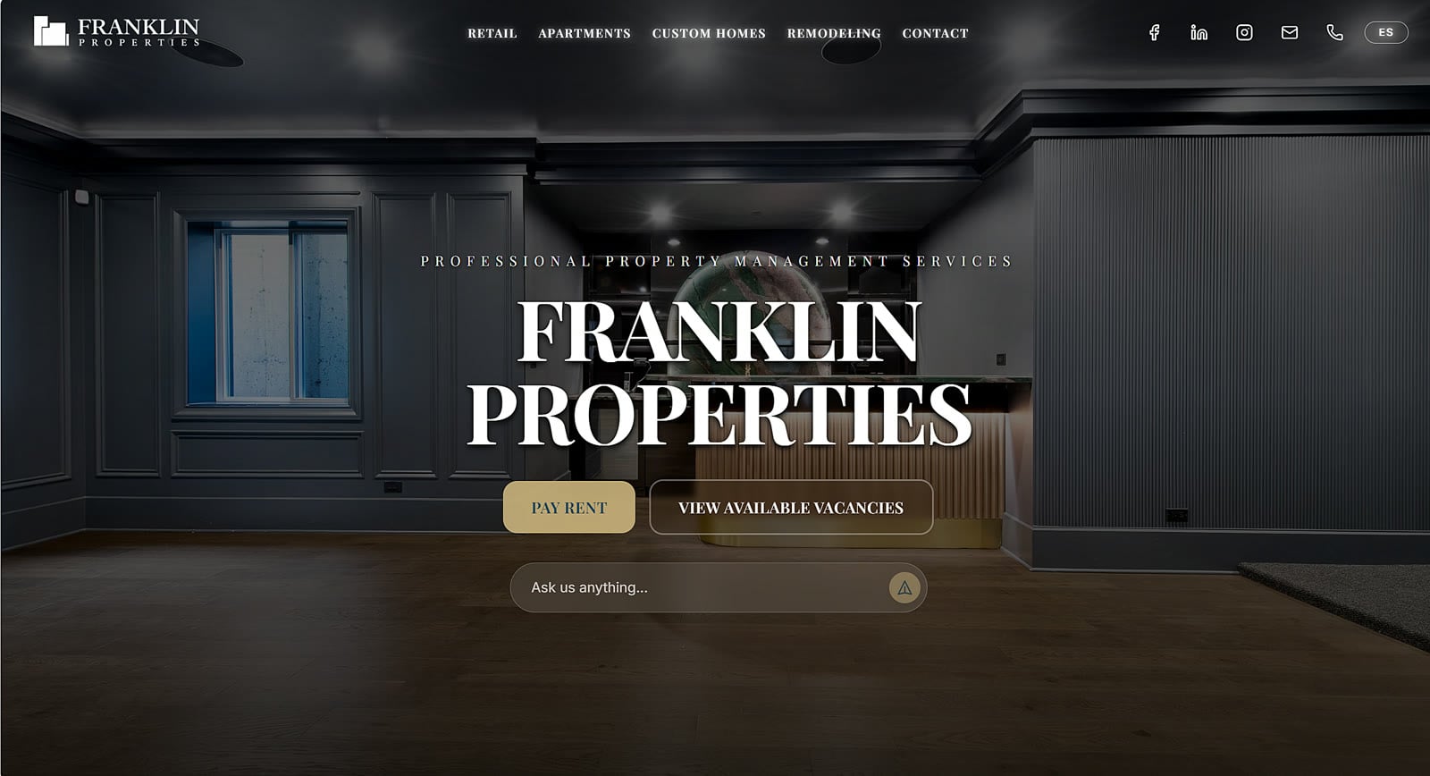 The Franklin Properties site